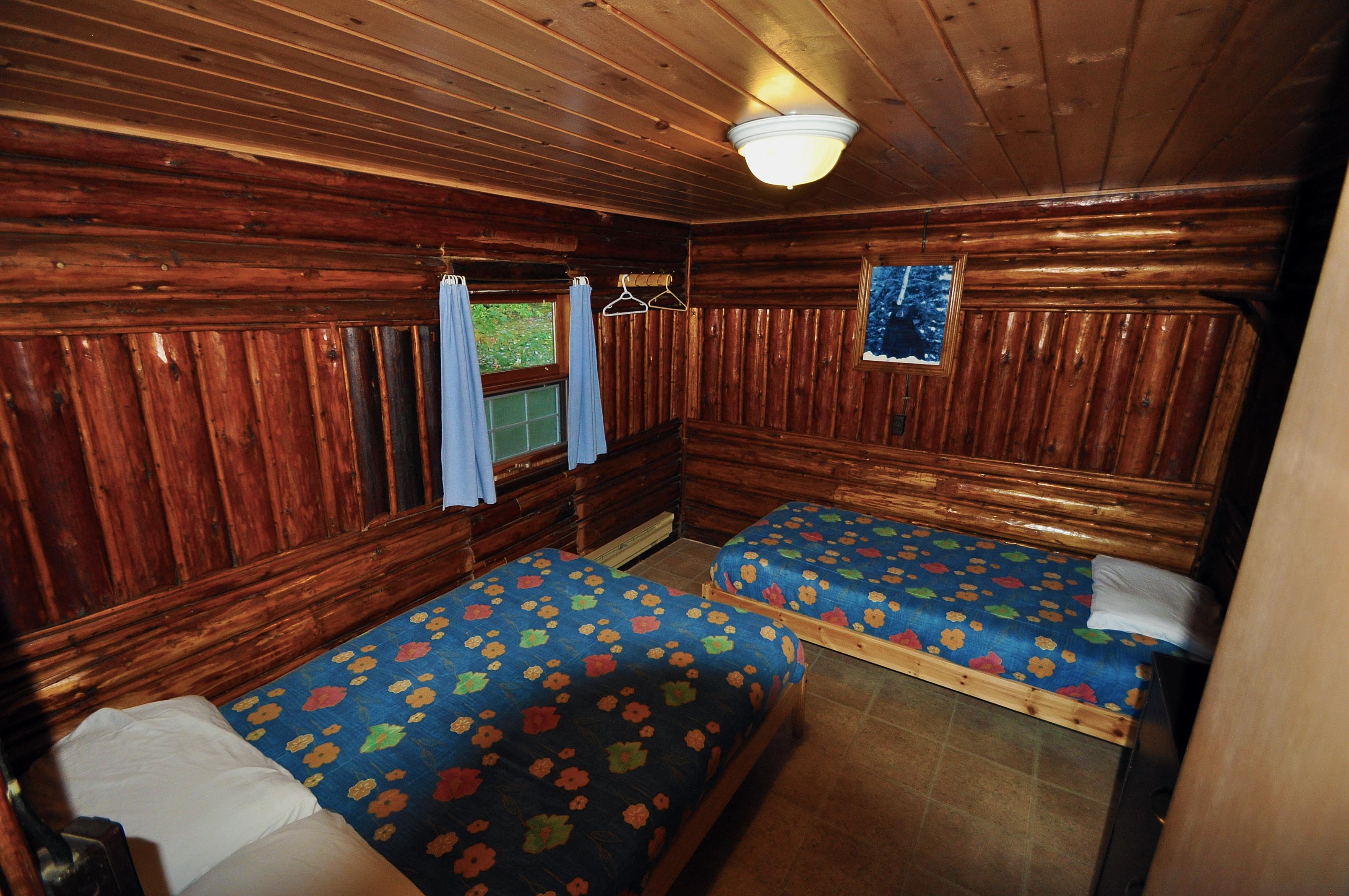 Cabin 11- bedroom with two beds