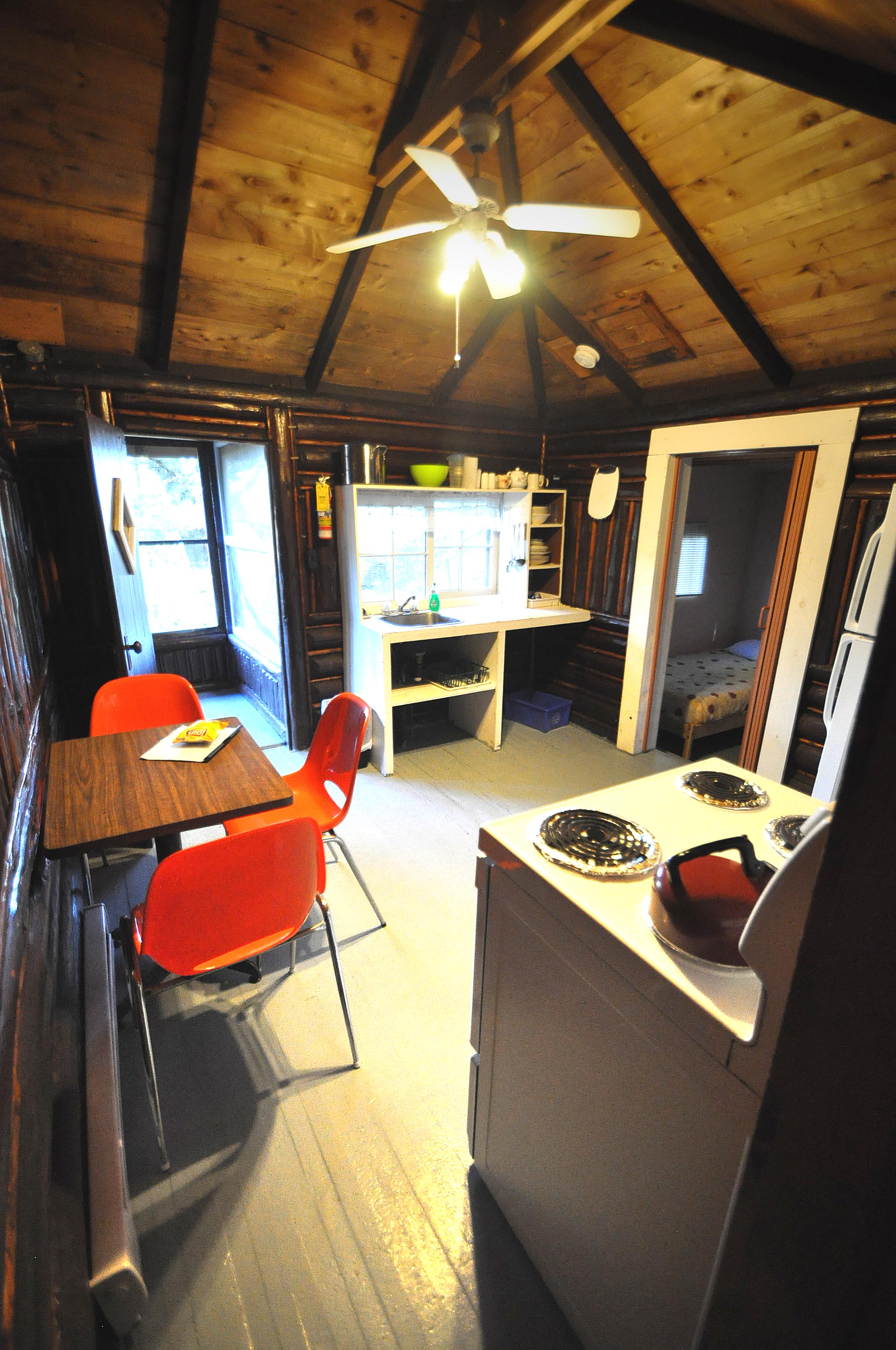 Cabin 13 kitchen.