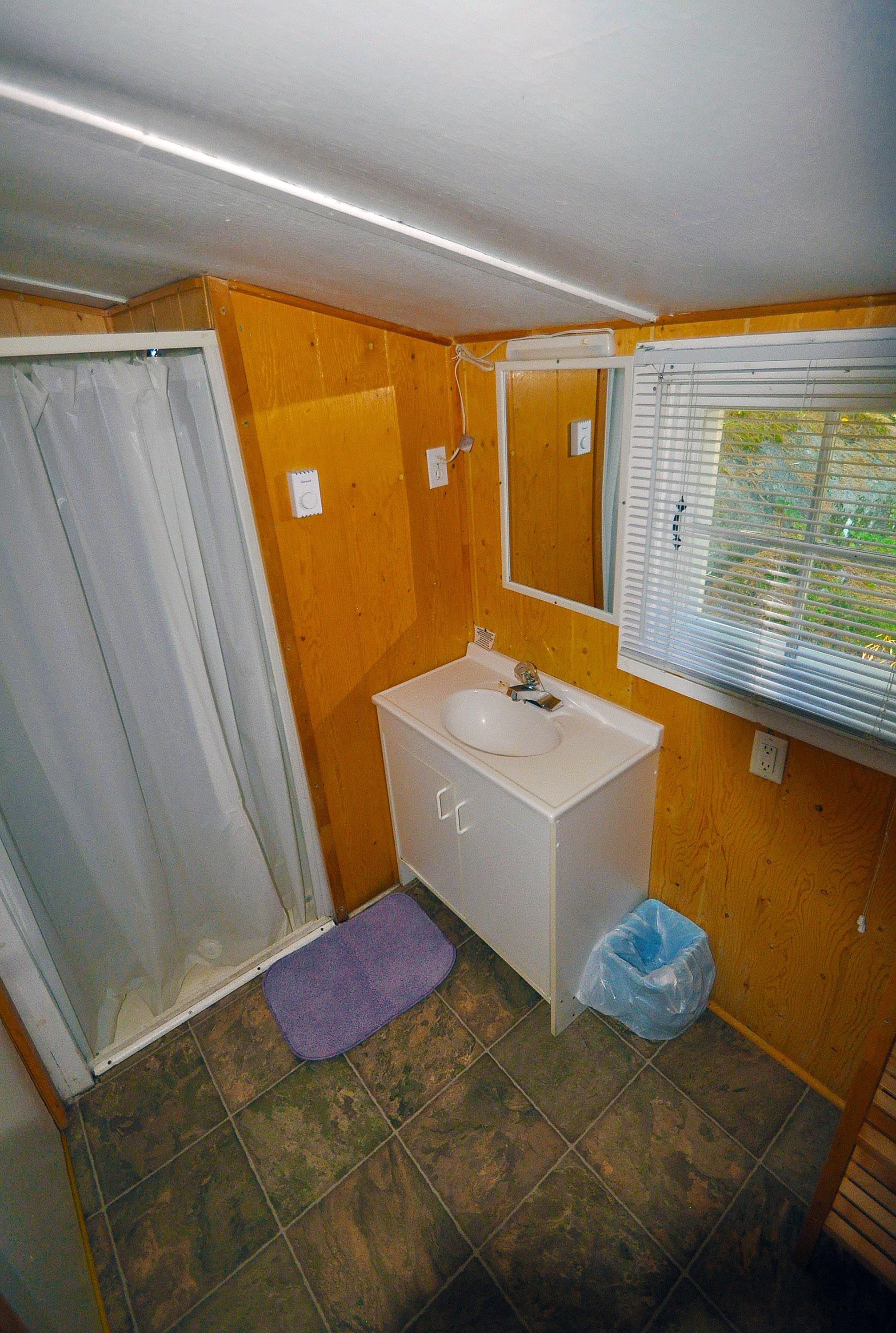 Cabin 16 - Bathroom with shower.