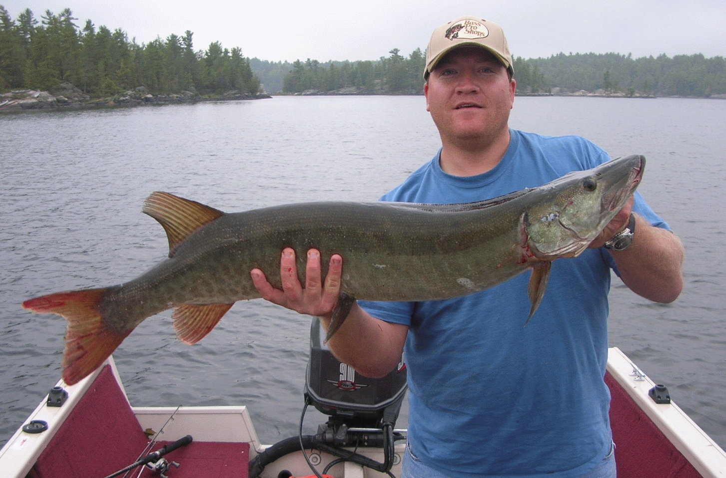 Frank holding a large muskie.