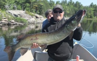 Don holding 48 inch muskie.