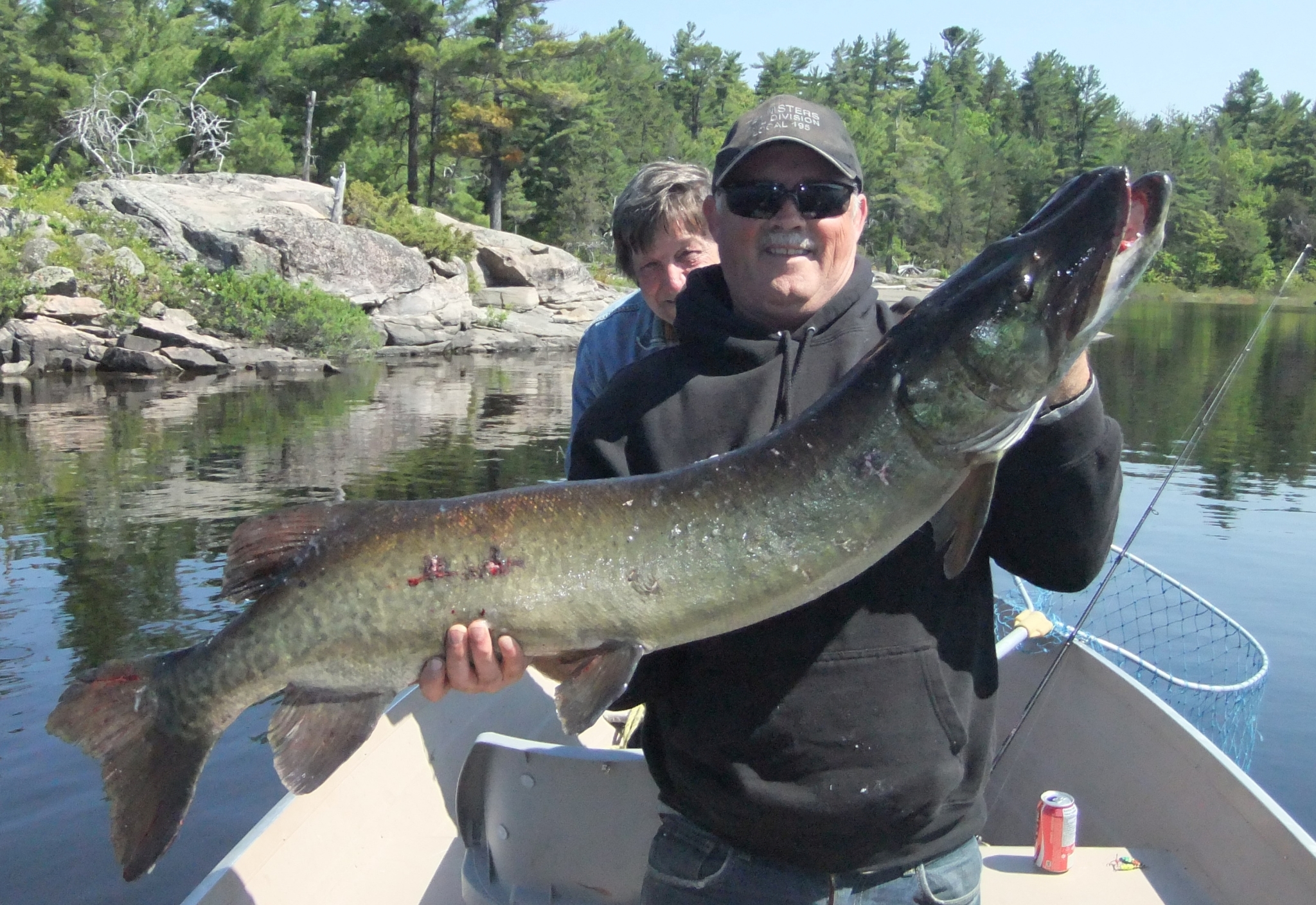 Don holding 48 inch muskie.